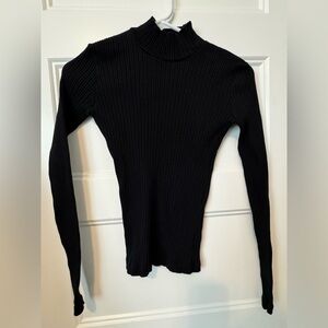 Brandy Melville Knit Ribbed Mock Turtleneck